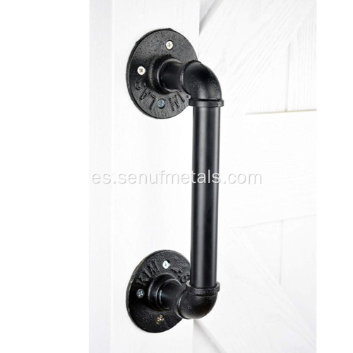 Tirador de tubo liso negro de 12 &quot;